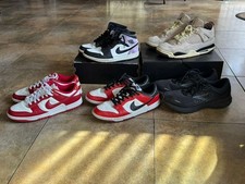 Men's Shoe Bundle, Some Used Pair Of Shoes, Jordan, Nike and Brooks, Sizes Dm picture