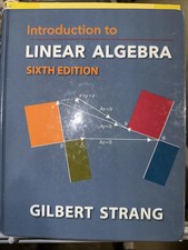 New Introduction To Linear Algebra Sixth Edition By Gilbert Strang Hard Cover picture