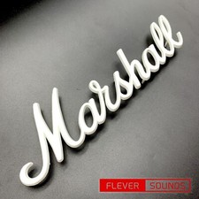 MARSHALL LOGO MARK Head Cabinet Amplifier Large White 5C011021 270mm x 70mm New picture