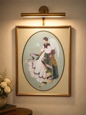 Vintage 1994 Lavender & Lace Angel of Grace L&L15 Framed Cross Stitch picture