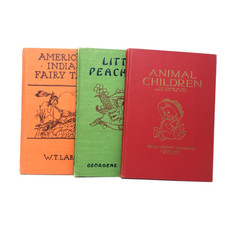 VINTAGE WISE-PARSLOW PUBLISHING HARDCOVER ILLUSTRATED CHILDREN'S BOOK SET OF 3 picture