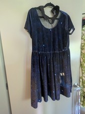 Torrid Doctor Who TARDIS Galaxy Graphic Fit & Flare Dress 2XL Polyester picture