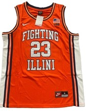 Keaton Wagler Illinois Fighting Illini Jersey RARE Men Small S New LA Clippers picture