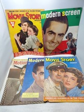 Modern Screen Movie Story Motion Picture Magazine Tyrone Power COVERS ONLY Vtg picture