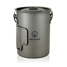 Valtcan 900ml Titanium Camping Pot with Lid 134g Backpacking Cookware picture