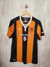Hull City 2016 2017 home Sz M Umbro football shirt soccer jersey maillot kit tee picture