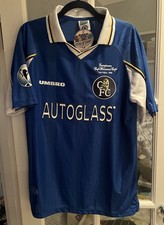 Chelsea 1998 European Cup Winners Cup Final Shirt - Large - Retro - 9 Vialli picture