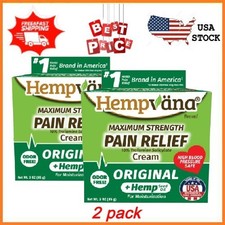 NEW 2 pack Hempvana Original Pain Cream, Maximum Strength FREESHIPPING picture
