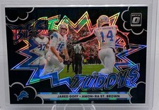Panini 2025 Donruss Optic Best Tuddys Black Pandora Prizm Goff/St. Brown #9 /149 picture