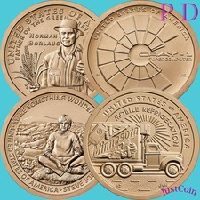 2026 P&D INNOVATION (IA) (WI) (CA) (MN) EIGHT UNCIRCULATED DOLLARS in 2x2 HOLDER picture