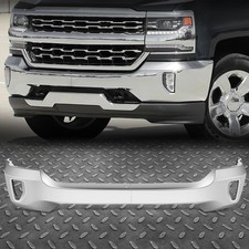 Front Chrome Bumper Face Bar w/ Fog Light Holes for 16-19 Chevy Silverado 1500 picture