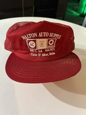 Vintage Auto Stop SnapBack Trucker Hat picture