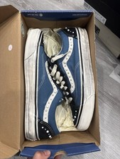 11M CLEAN vans old skool 36 navy pearlized picture