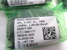  100K Ohm Resistor Network 3/10W 2% SIP-8 Array Bussed Type L83S104100K picture