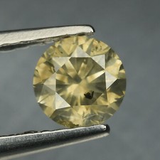 0.38 Cts Untreated Diamond Sparkling Yellow Grey 100% Natural Diamond picture