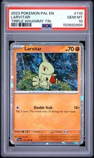 Larvitar 110/193 Cosmos Holo Triple Whammy Tin PSA 10 GEM MT picture