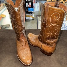 Lucchese San Antonio - Cognac Ostrich - Men's 8.5D picture