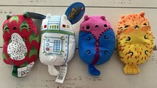 Cats vs Pickles Plush Lot Set of 4 Dragon Fruit Robot Butterfly Sun Cat Toys picture