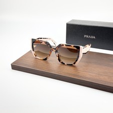 Prada SPR15W Tortoise Brown Square Sunglasses Gradient Brown Lenses picture