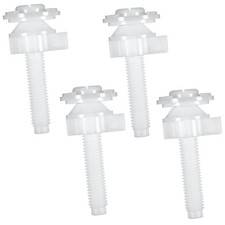 4Pcs Universal Plastic Toilet Seat Screws Replacement Kit Bolts Hinge Bolt Sc... picture