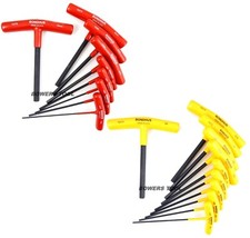 Bondhus 18pc 6in. T Handle Hex Wrench Set Metric & SAE Standard Inch MADE IN USA picture