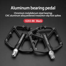 ROCKBROS Aluminum Alloy Bearing Pedals Bicycle Waterproof Wide Flat 9/16