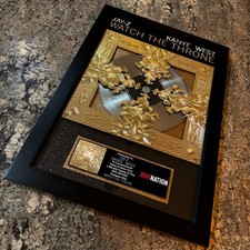 BIG JAY-Z / Kanye West Watch The Throne Platinum Music Award Vinyl LP Record CD picture