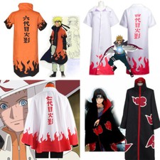 Naruto Shippuden Akatsuki Hokage Robe Cloak Coat Anime Cosplay Costume Halloween picture