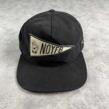 The Ampal Creative N.O.Y.F.B. Pennant Leather StrapBack Outdoors Made in USA Hat picture