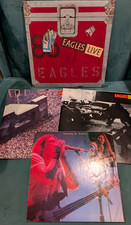 The Eagles Live LP Album Original Poster Inserts Asylum BB-705 Sterling HEAR EX picture