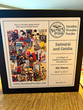 Nautilus Wooden Jigsaw Puzzle Samurai & Geisha 302 pieces picture