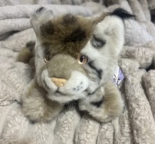 Retired NWT Aurora Flopsies Bobby Bobcat Lynx Soft 12” Plush Stuffed Animal Cat picture