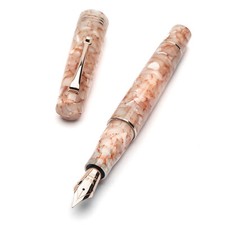 Leonardo Momento Zero Fountain Pen in Angel Skin with Silver Trim, Medium Nib picture