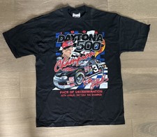 Vintage NASCAR 1998 Dale Earnhardt Daytona 500 Champion Black T-Shirt Large picture