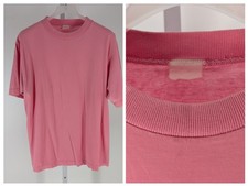 Vintage Single Stitch T-Shirt Small Pink Heavy Fade Thrashed Sun Faded 90s picture