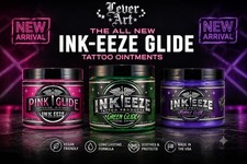 INK-EEZE Green Pink Purple Glide Tattooing Ointment Variation 8oz-6oz   picture