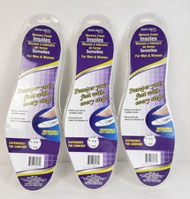 New Assured Memory Foam Shoe Mens 6-12 & Womens 5-10 Trimmable Lot of 3 Pairs picture