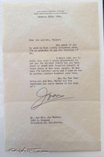 1945 JOAN CRAWFORD Letter about MILDRED PIERCE Role & Rosalind Russell PSA/DNA picture