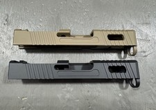 GLOCK G43 top and side ported slide with RMSC optic cut 9mm- FDE- FLAT DARK-#442 picture