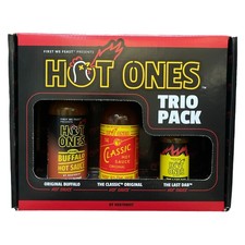 Hot Ones Hot Sauce Trio Gift Box, Buffalo, Classic and the Last Dab - 09/2025 picture