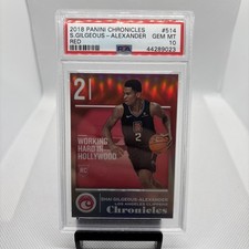 2018-19 Panini Chronicles Rookies Shai Gilgeous-Alexander Red /149 (RC) PSA 10 picture
