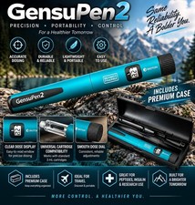 GensuPen 2  Automatic Injection Pen Reusable New BLUE picture