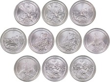 2012 P&D Quarter 10 Coin Set Clad Uncirculated Mint State picture