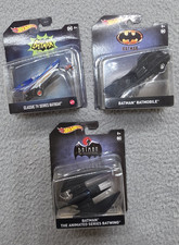 Hot Wheels Batman Vehicles 1:50 Batwing Batboat Batmobile picture