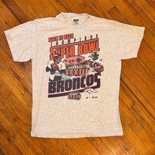Vintage 1999 Denver Broncos Super Bowl XXXIII T-Shirt Size Large picture