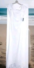 Marina Bow Sz. 6  Off The Shoulder Straight Neck Stretch Gown- Lovely Ivy Color picture