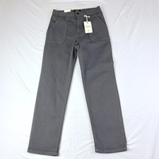 L.T.J Letter to Juliet 26 Gray Utility Pants High Rise Straight Patch Pocket NWT picture