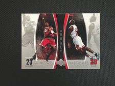 2005 Upper Deck #LJMJ10 LeBron James Michael Jordan - Dual Card - CLEAN picture