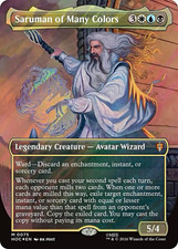 MTG Saruman of Many Colors (Borderless) (Surge Foil) - The Hobbit - HOC 0075 picture