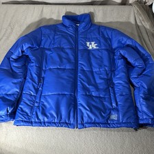 Colosseum Athletics Kentucky Wildcats UK Blue Puffer Jacket Mens 2XL picture